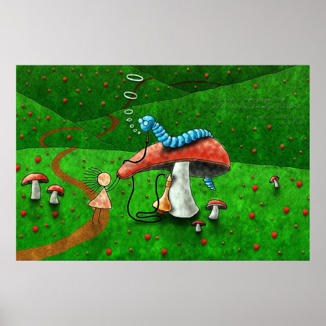 Pôster Alice in Wonderland - Advice From A Caterpillar (Frente)
