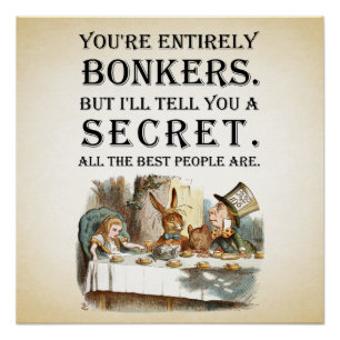 Pôster Alice In Wonderland - Festa do Chá - Você está com