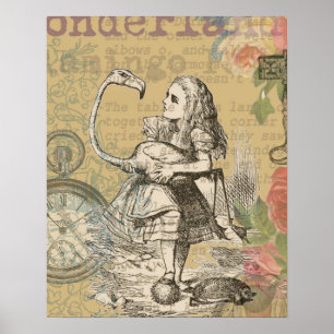 Poster Alice in Wonderland Flamingo Classic