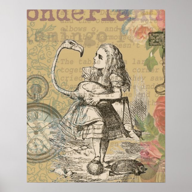 Poster Alice in Wonderland Flamingo Classic (Frente)
