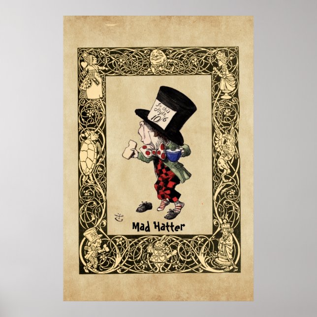 Poster Alice - Mad Hatter 1865 (Frente)