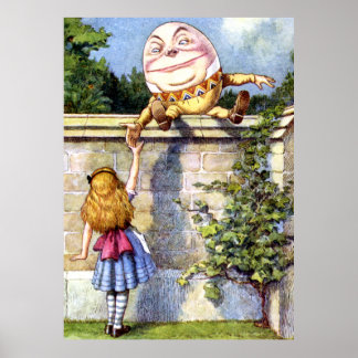 Poster Alice Meets Humpty Dumpty in Wonderland