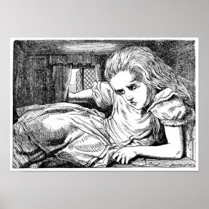 Poster Alice na Casa do Coelho Branco