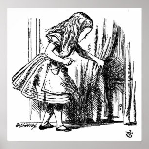 Poster Alice na porta pequena do país das maravilhas ao
