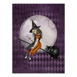 Pôster Alice no Dia das Bruxas em Wonderland Cheshire Cat