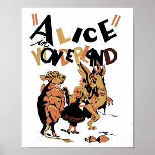 POSTER ALICE NO PAÍS DAS MARAVILHAS