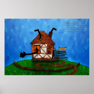 Pôster Alice no país das maravilhas - a casa do coelho
