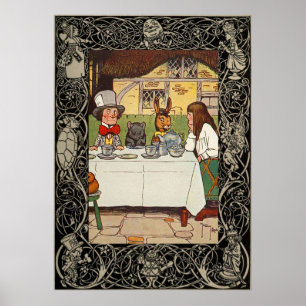 Pôster Alice No País Das Maravilhas, A Festa Do Tea Dos C