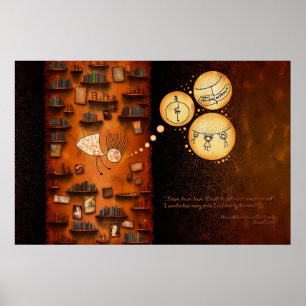 Pôster Alice no país das maravilhas - abaixo do