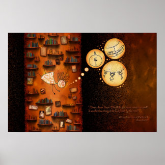 Pôster Alice no País das Maravilhas - Abaixo o Buraco do 