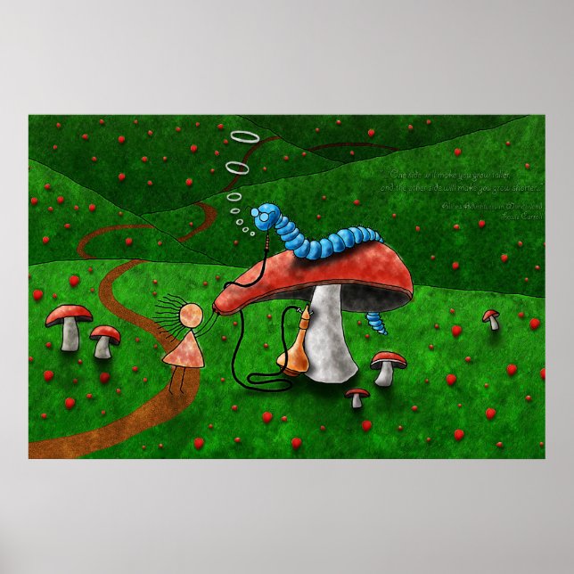 Pôster Alice no País das Maravilhas - Conselhos de Uma La (Frente)