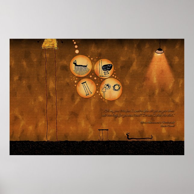 Poster Alice no País das Maravilhas - Curiouser e Curious (Frente)