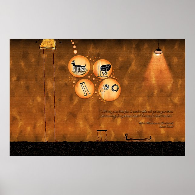 Poster Alice no País das Maravilhas - Curiouser e Curious (Frente)