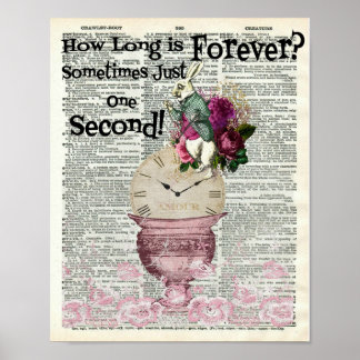 Poster Alice no País das Maravilhas da Arte Dicionária do