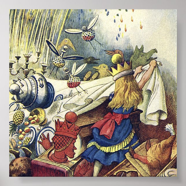 Pôster Alice no País das Maravilhas do Tea Party 2 (Frente)