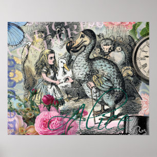 Pôster Alice no País das Maravilhas Dodô Arte Clássica