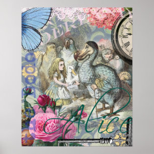 Pôster Alice no País das Maravilhas Dodô Arte Clássica
