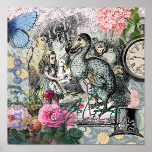 Pôster Alice no País das Maravilhas Dodô Arte Clássica