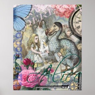 Pôster Alice no País das Maravilhas Dodô Arte Clássica