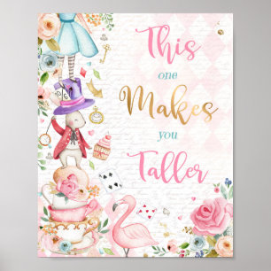 Poster Alice No País Das Maravilhas Este Faz Você Sinal M