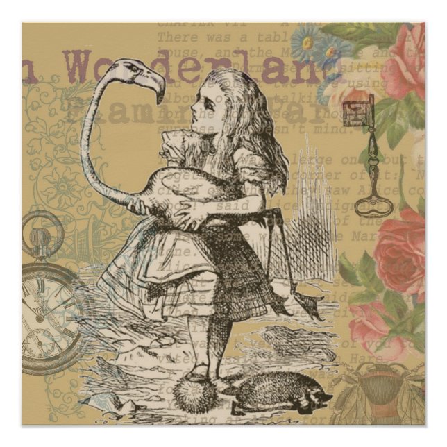 Pôster Alice no País das Maravilhas Flamingo Classic (Frente)