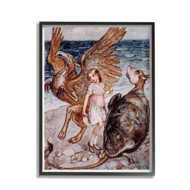 Poster Alice no País das Maravilhas Griffin e a Tartaruga (Criador carregado)