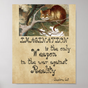 Poster Alice no País das Maravilhas - Imaginação Gato 186