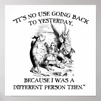 Poster Alice no País das Maravilhas - Pessoa Diferente