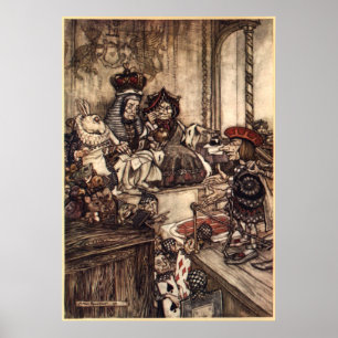 Poster Alice no País das Maravilhas por Arthur Rackham