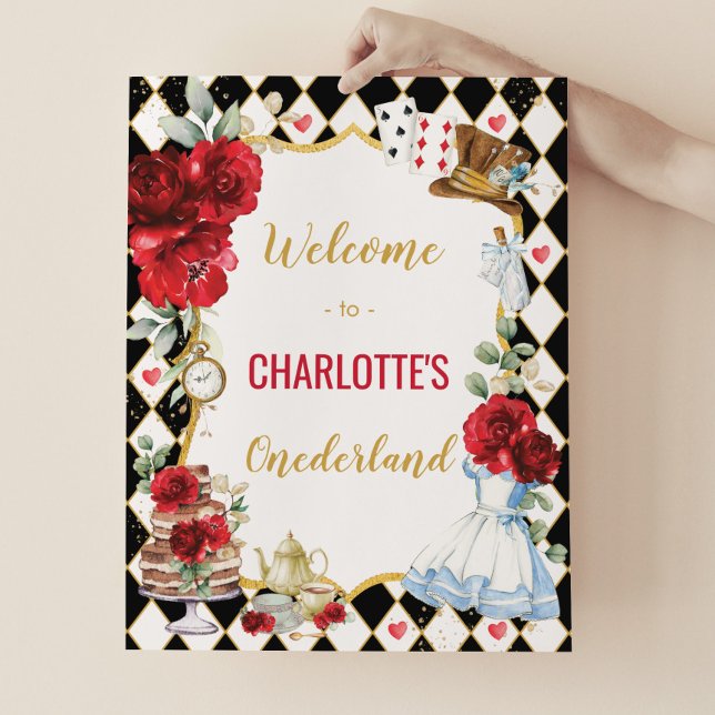 Poster Alice no País das Maravilhas, primeiro aniversario (Criador carregado)