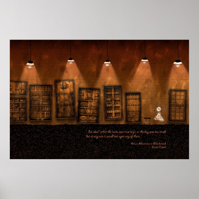 Poster Alice no País das Maravilhas - Uma Chave Ouro Pequ (Frente)