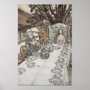 Poster Alice no Partido do Chá do Mad Hatter