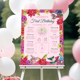 Poster Alice no primeiro aniversario da Terra Maravilha