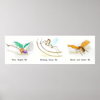 Poster Alice nos Insetos das Maravilhas