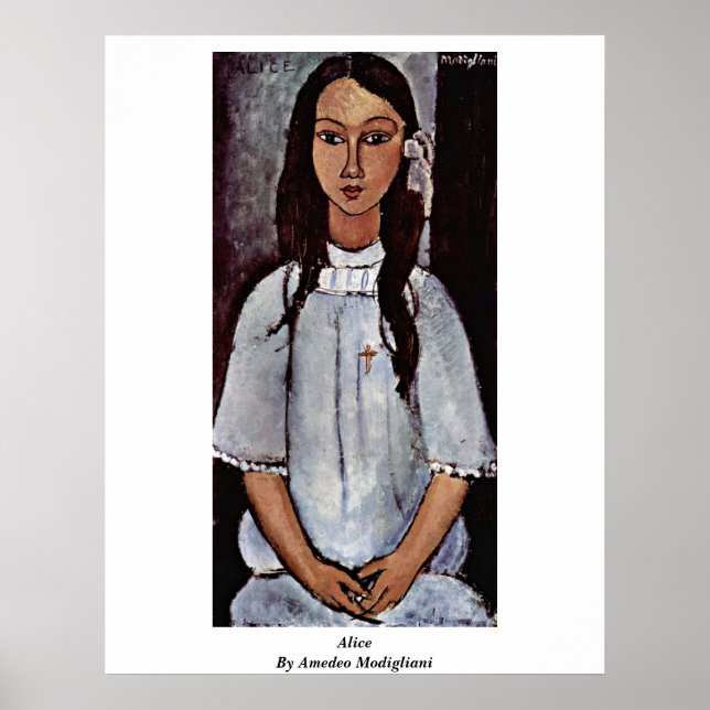 Poster Alice Por Amedeo Modigliani (Frente)