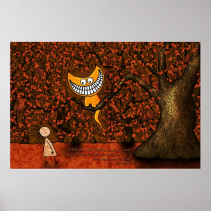 Pôster Alice um gato no país das maravilhas - Cheshire