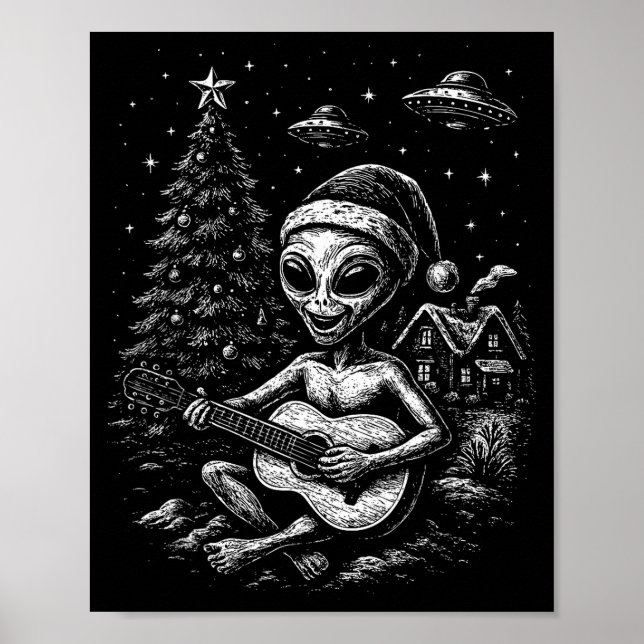 Poster Alien Loves Christmas  (Frente)