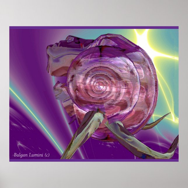 Pôster ALIEN NEREIDE,NÍMFE DA ÁGUA ,CONCHA DE MAR ROSA Fi (Frente)