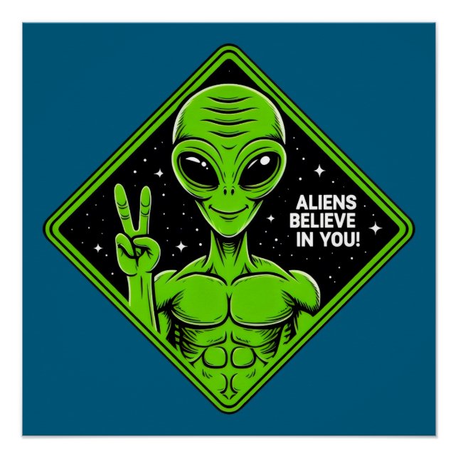 Pôster Alienígena. (Frente)