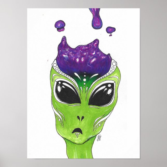Poster Alienígena (Frente)