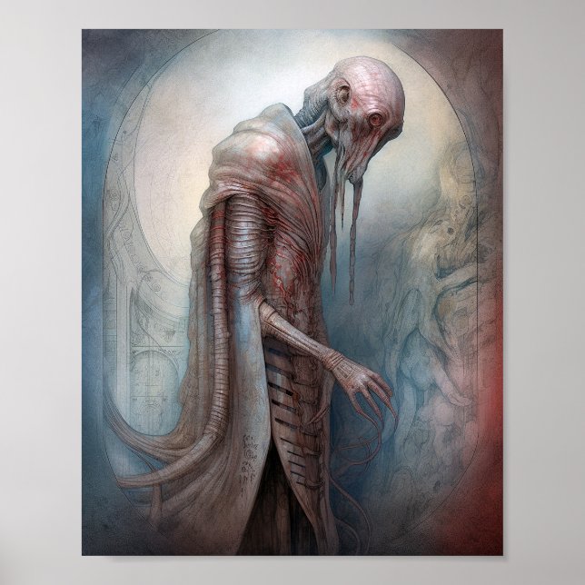 Poster Alienígena Criadora Ficção Científica (Frente)