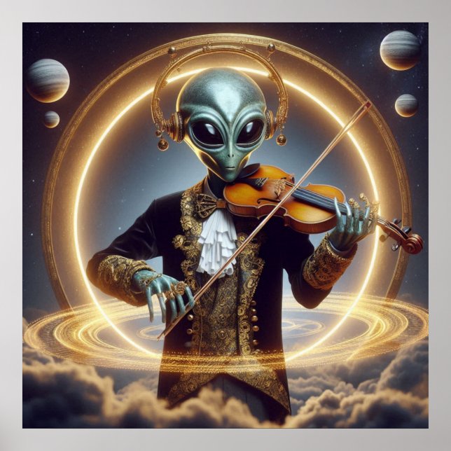 Poster Alienígena de espaço (Frente)