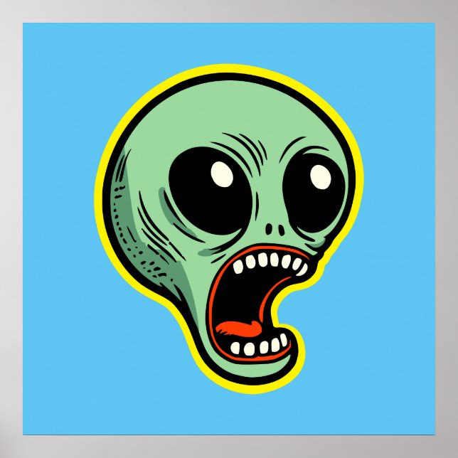 Poster Alienígena de grito (Frente)