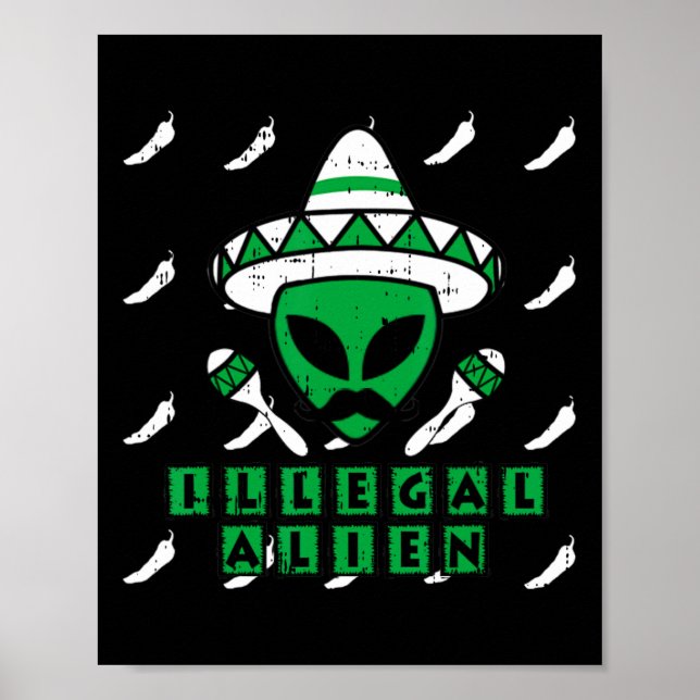 Poster Alienígena Ilegal Marciana Área Mexicana 51 Divers (Frente)