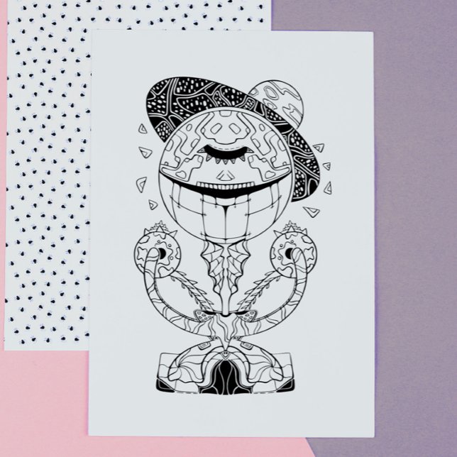 Poster Alienígena: Incrível Coloração Galáctica do Estran (Criador carregado)