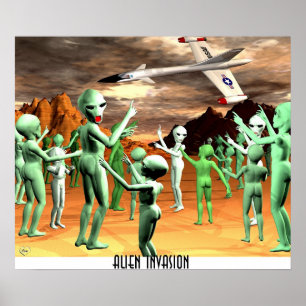 Pôster Alienígena Invasion1