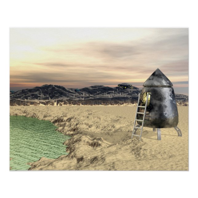 Pôster Alienígena Lander (Frente)