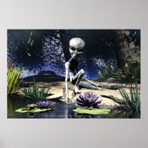 Poster Alienígena na Natureza por Michelle Wilder