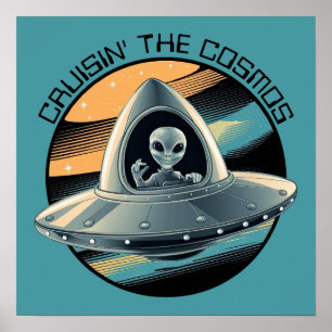 Poster Alienígena no espaçador