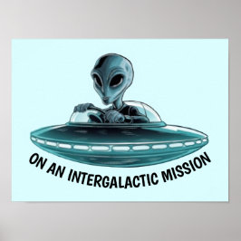 Poster Alienígena no OVNI